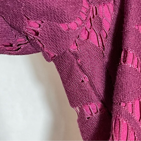 CAbi Frolic lace plum berry blazer jacket style #128 size 8 - Picture 7 of 10